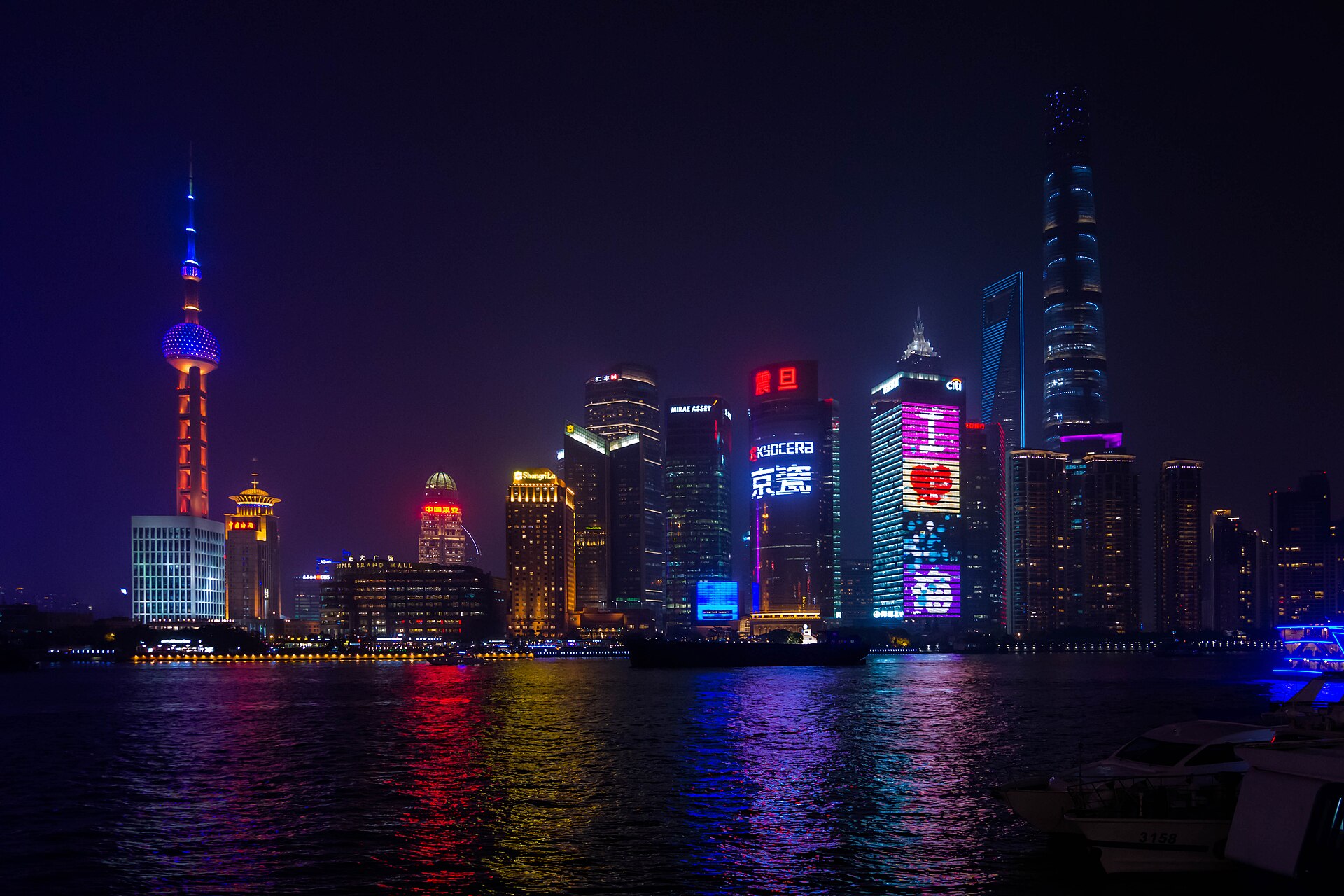 上海陆家嘴夜景